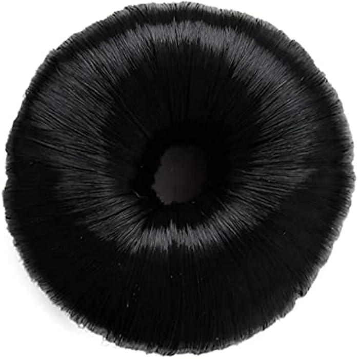 Hair Donut Up Do Hair Ring Hairstyler Bun Maker (Black) - Image 1